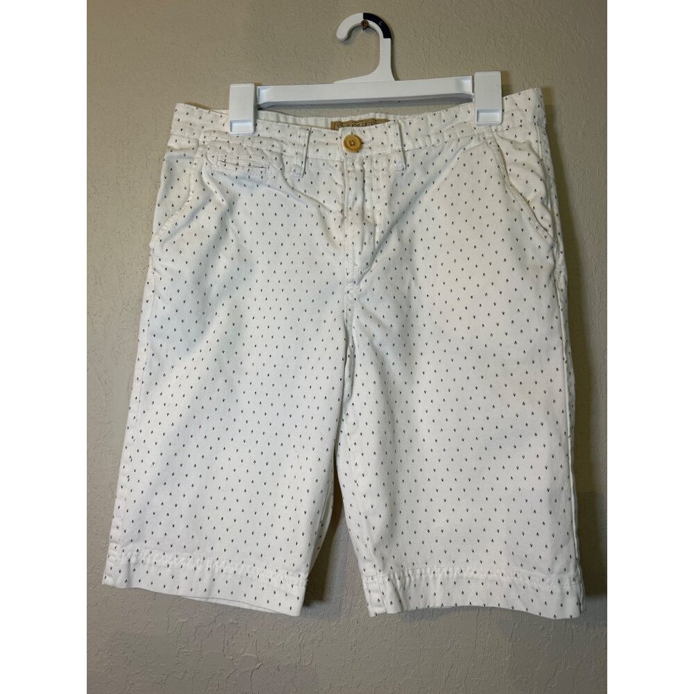 Men's Guess Shorts- "The Smart Shorts" Size 30- Cream with Small Arrow Print